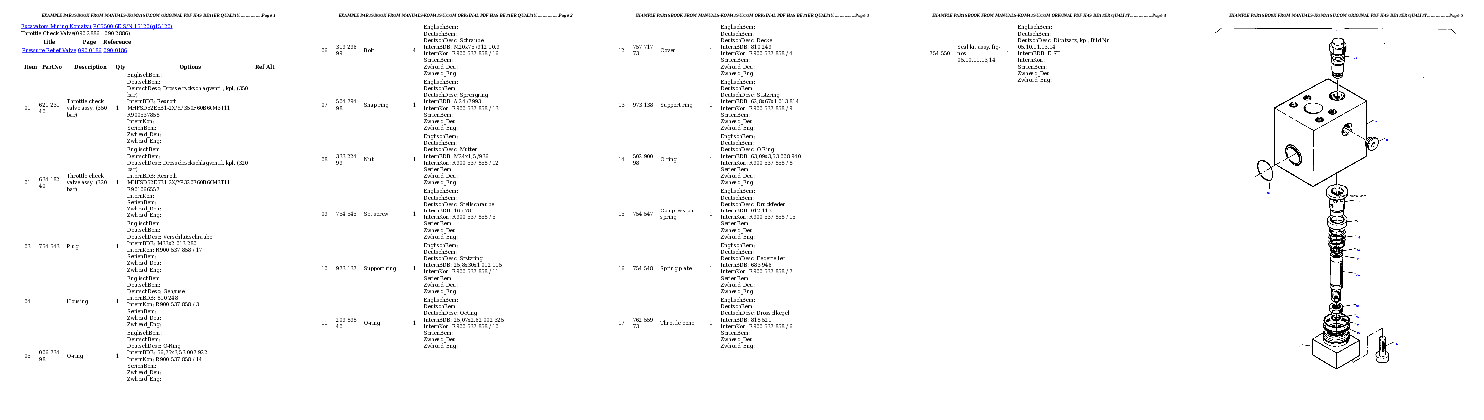 Protected: PC5500-6E S/N 15120 Partsbook