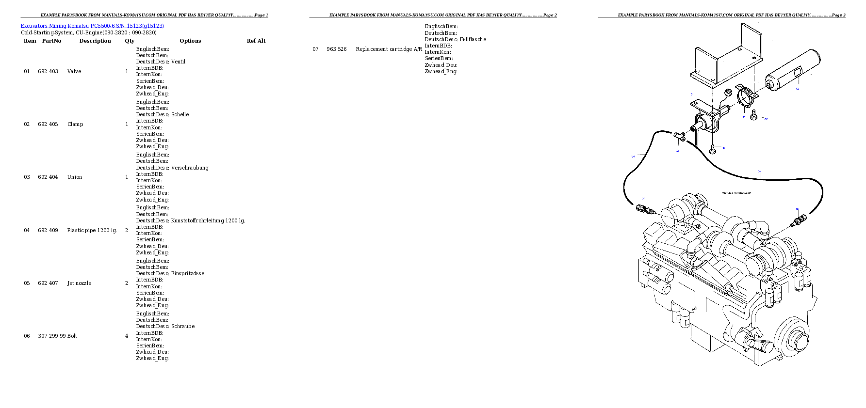 Protected: PC5500-6 S/N 15123 Partsbook