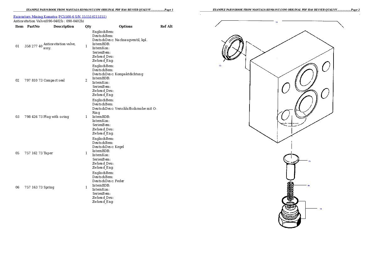 Protected: PC5500-6 S/N 15151 Partsbook