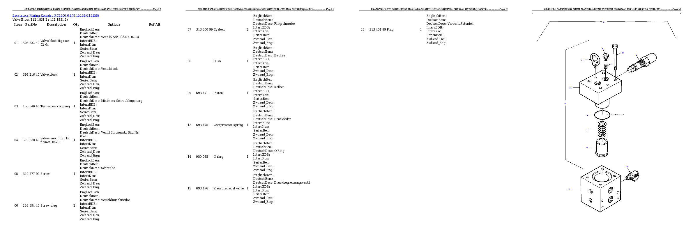 Protected: PC5500-6 S/N 15158 Partsbook