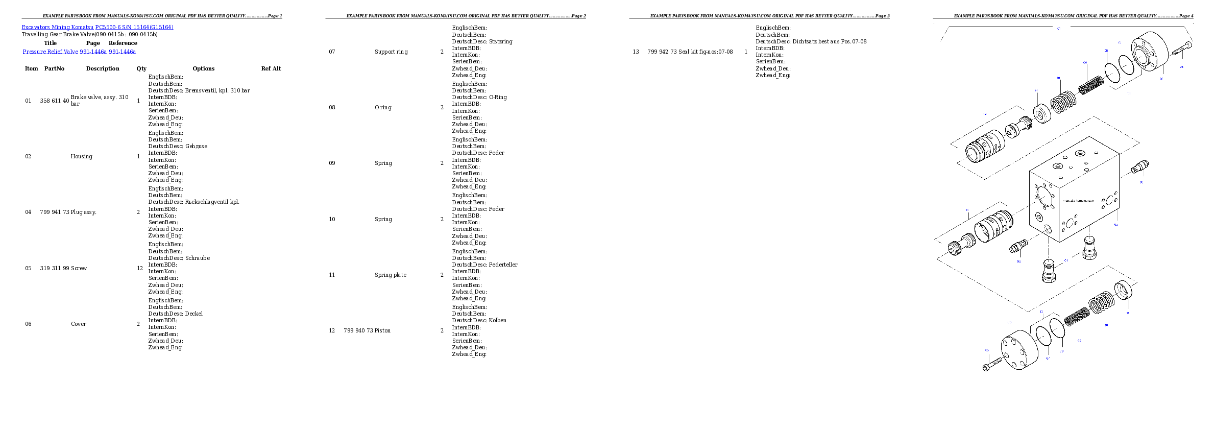 Protected: PC5500-6 S/N 15164 Partsbook