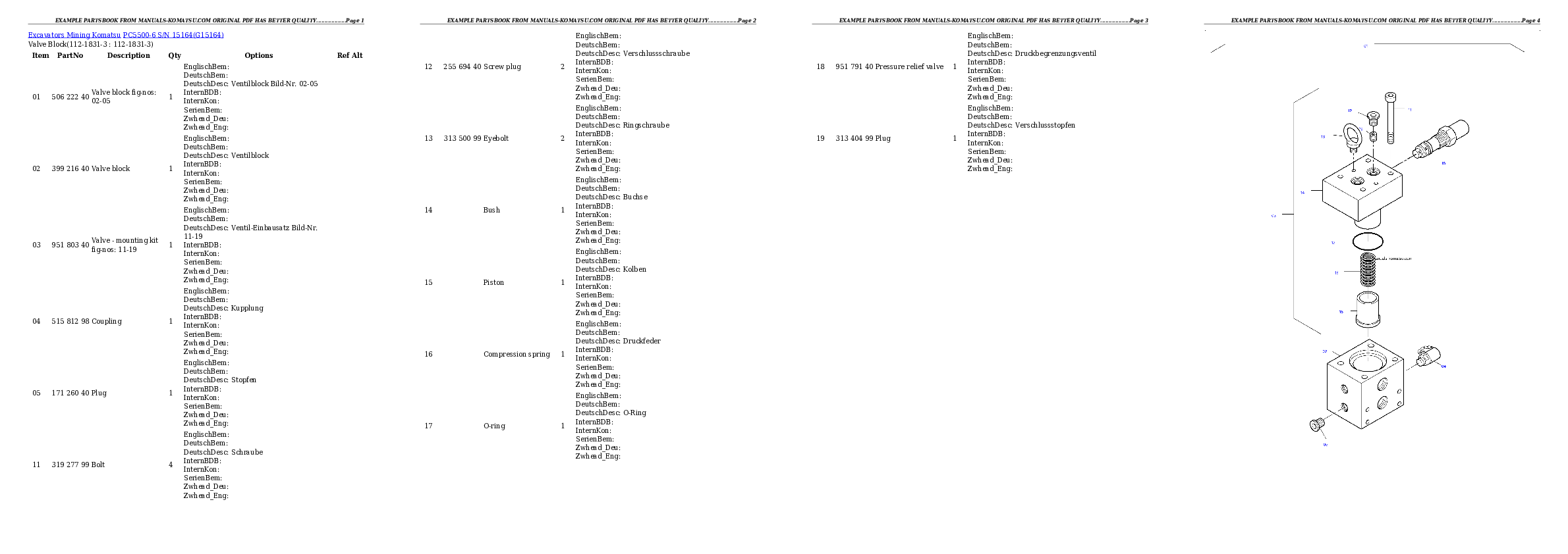 Protected: PC5500-6 S/N 15164 Partsbook