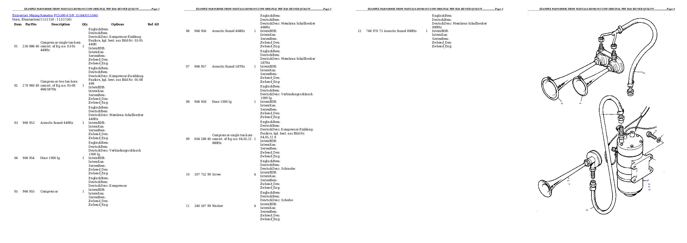 Protected: PC5500-6 S/N 15164 Partsbook