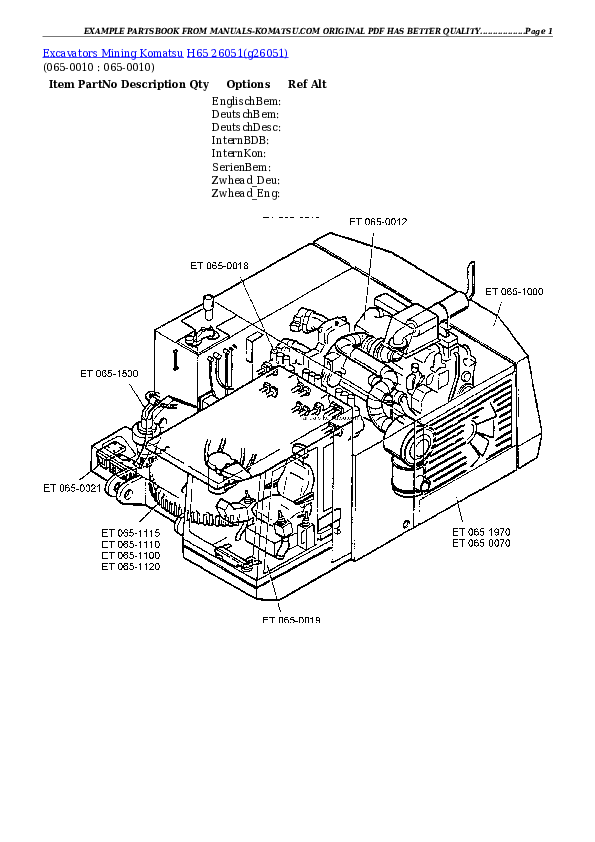 Protected: H65 26051 Partsbook