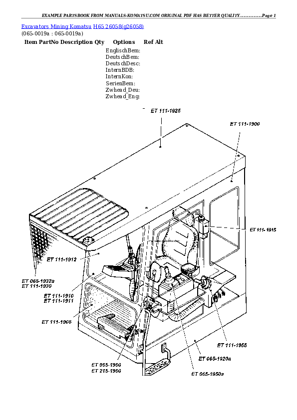 Protected: H65 26058 Partsbook