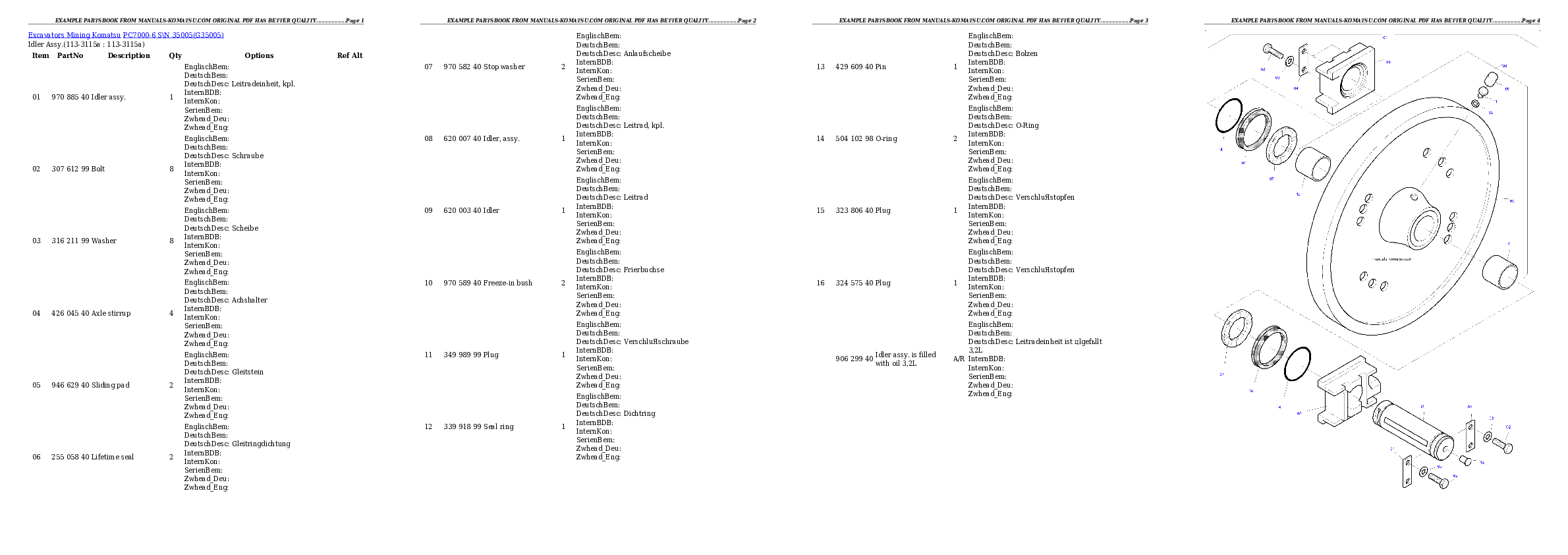 Protected: PC7000-6 SN 35005 Partsbook