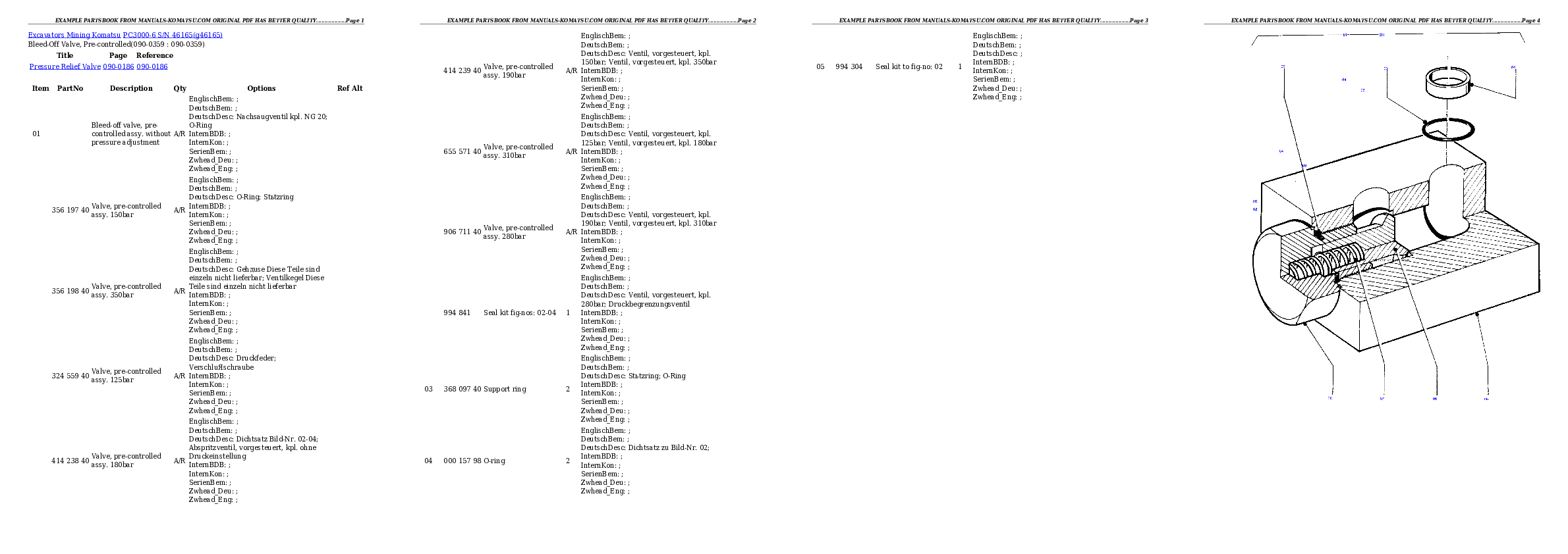 Protected: PC3000-6 S/N 46165 Partsbook