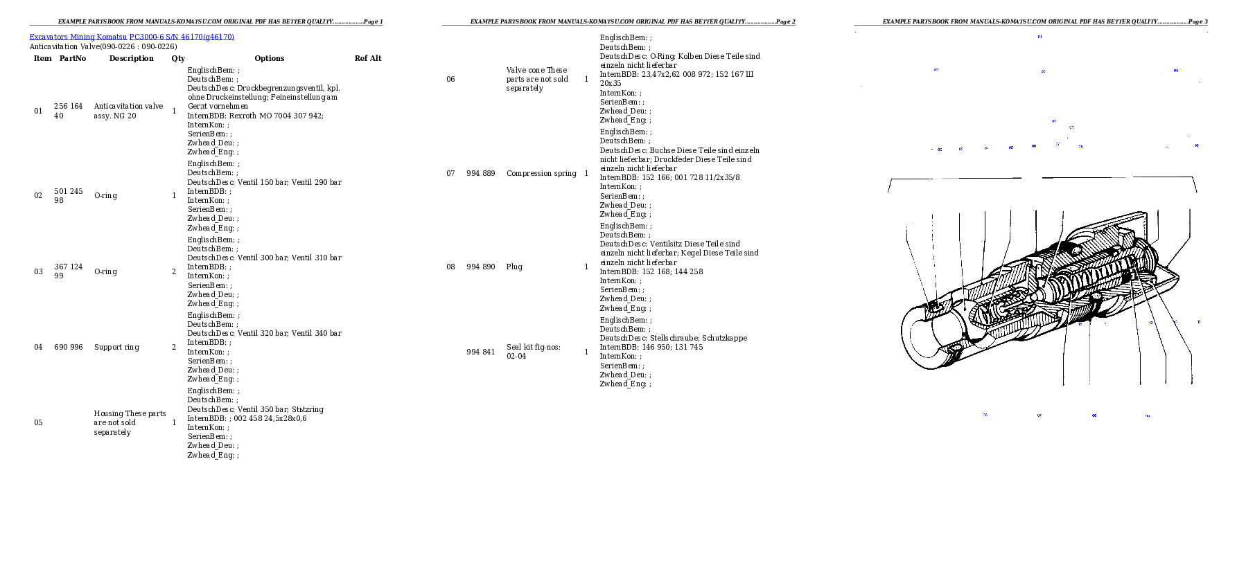 Protected: PC3000-6 S/N 46170 Partsbook