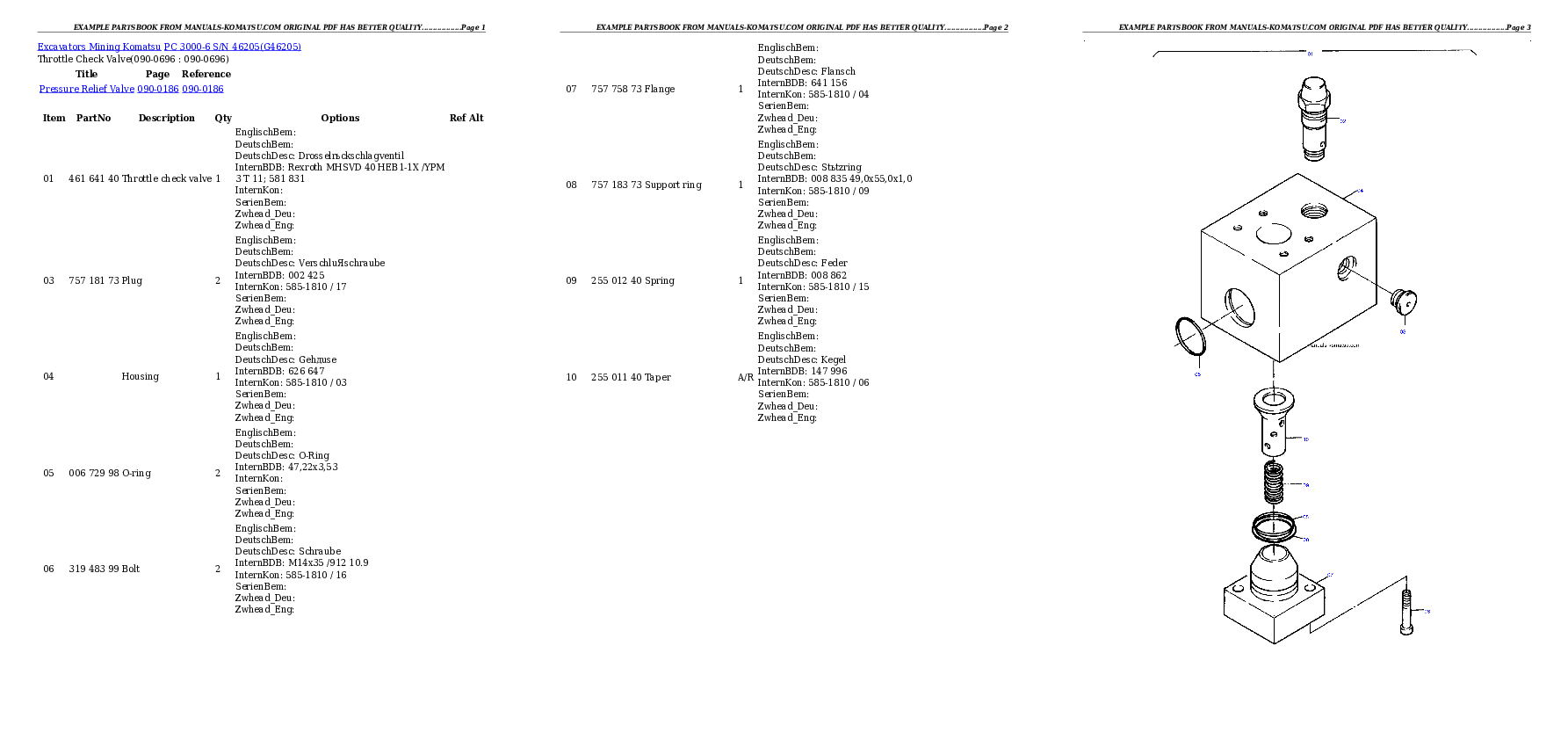 Protected: PC 3000-6 S/N 217 Partsbook