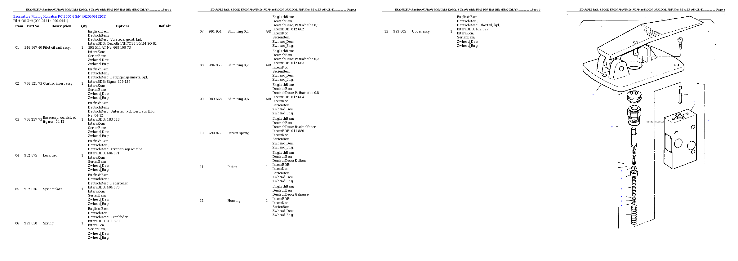 Protected: PC 3000-6 S/N 217 Partsbook