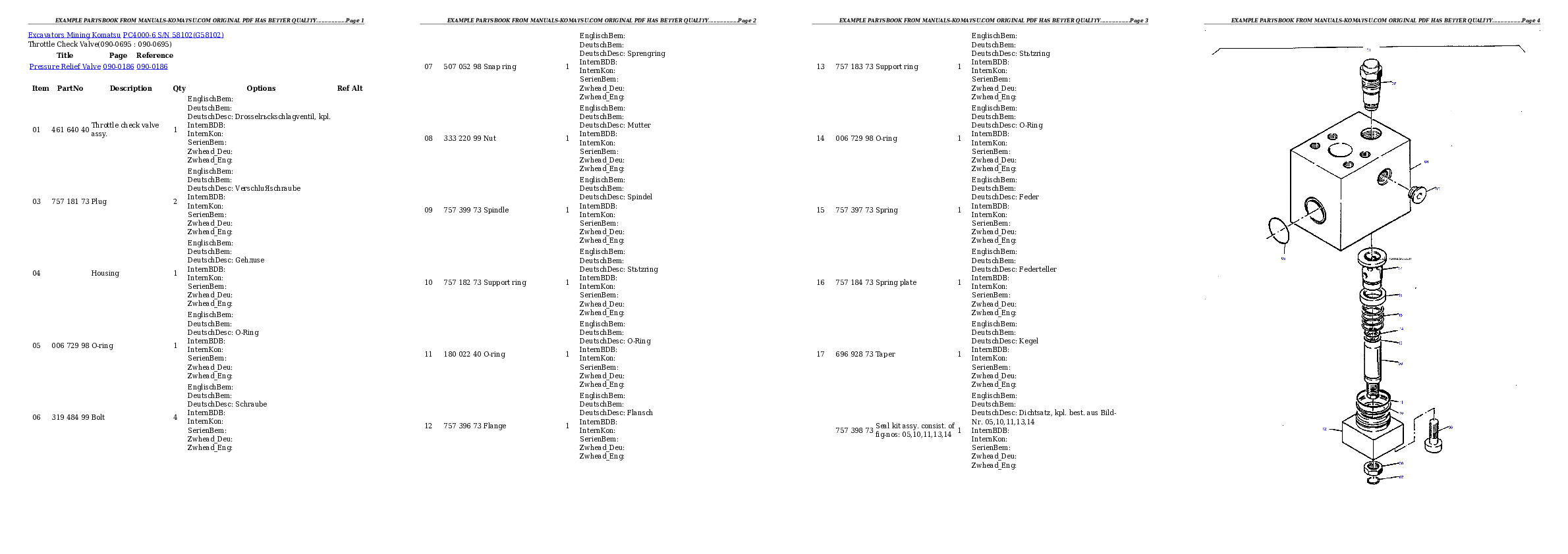 Protected: PC4000-6 S/N 58102 Partsbook