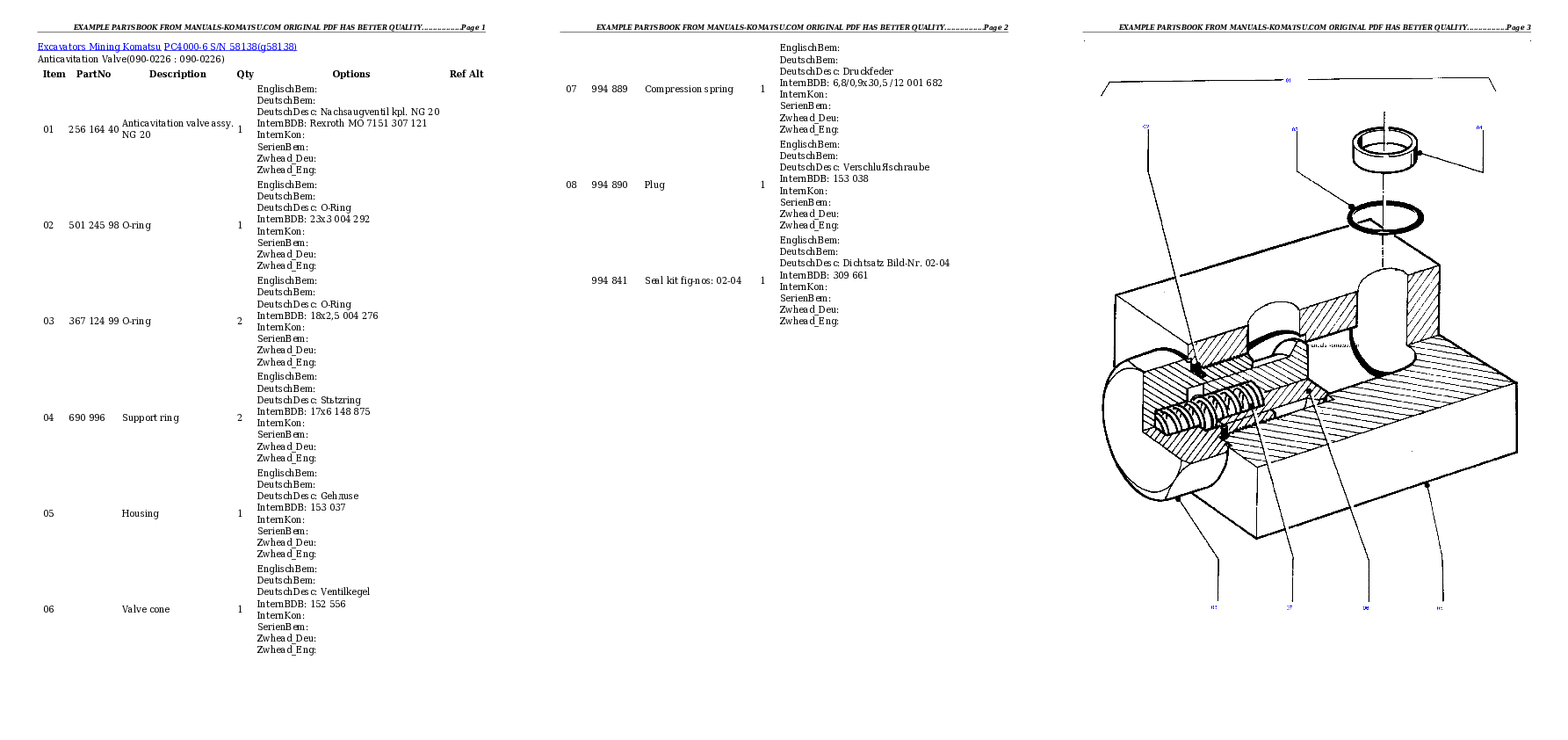 Protected: PC4000-6 S/N 58138 Partsbook