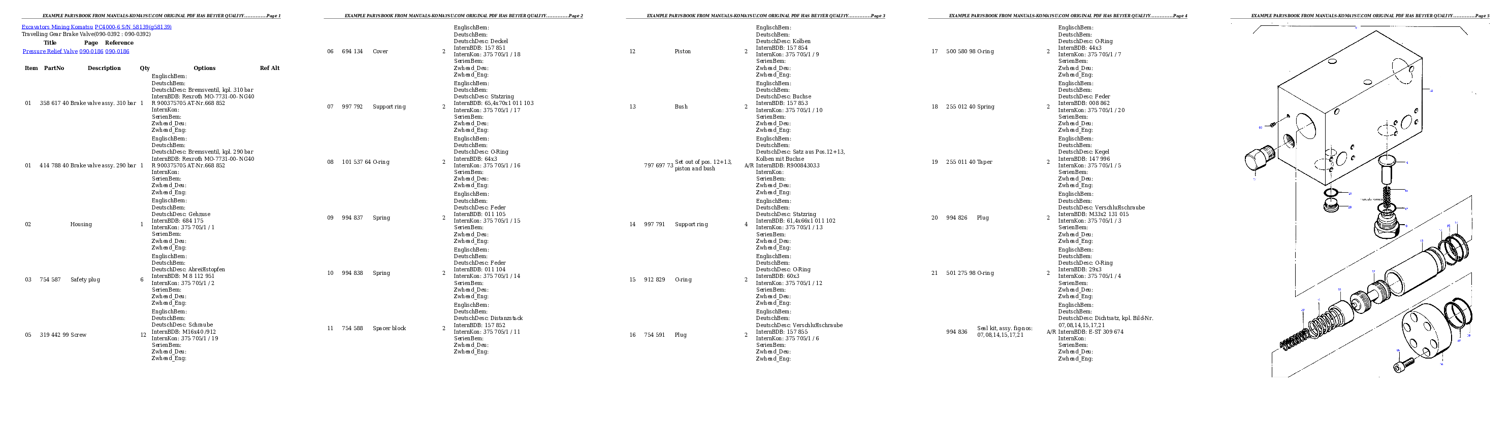 Protected: PC4000-6 S/N 58139 Partsbook