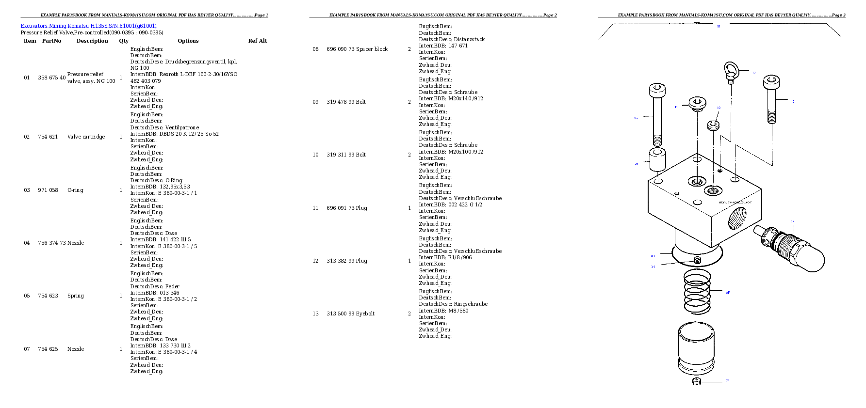 Protected: H135S S/N 61001 Partsbook