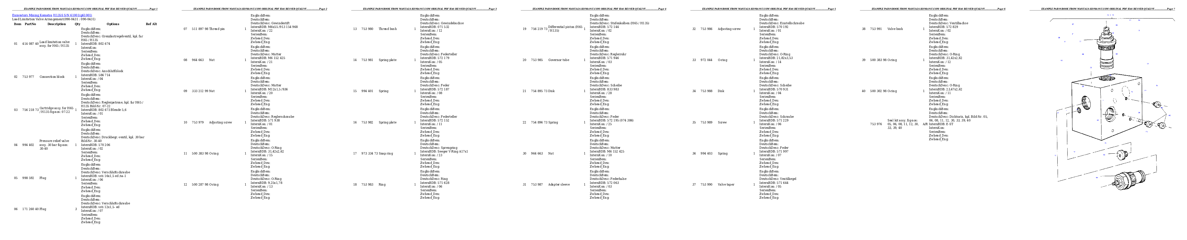 Protected: H135S S/N 61001 Partsbook