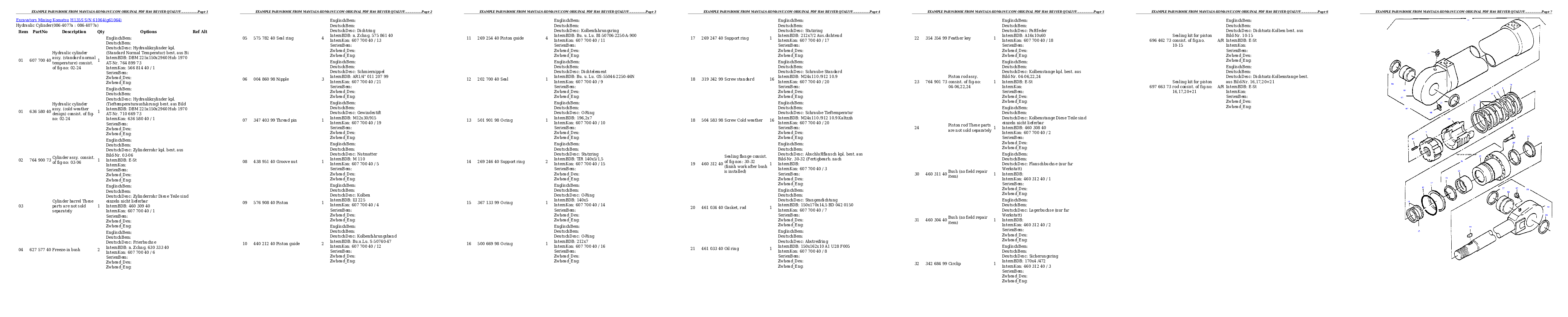 Protected: H135S S/N 61064 Partsbook