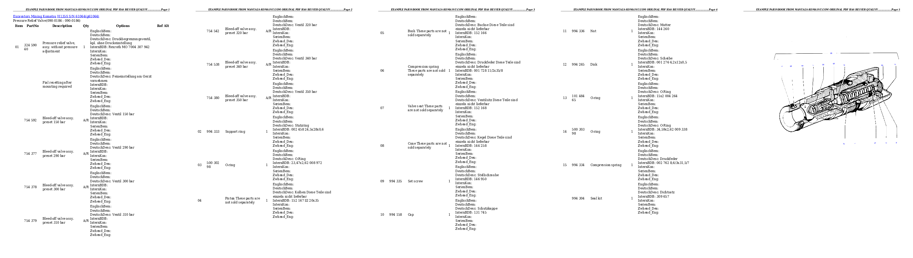 Protected: H135S S/N 61064 Partsbook