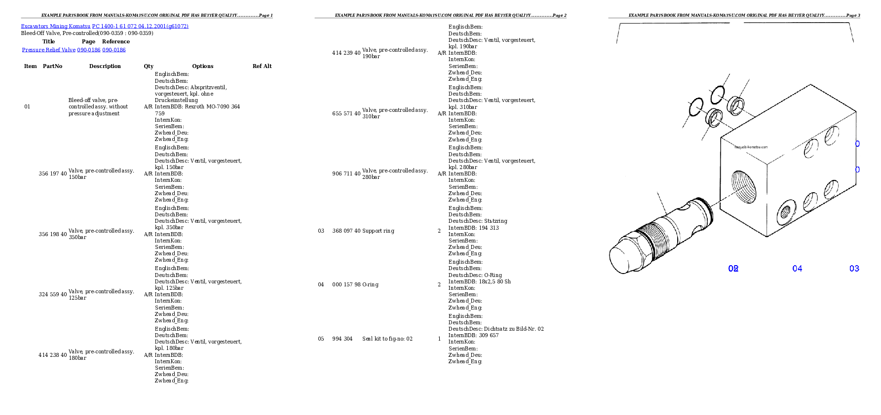 Protected: PC 1400-1 61 072 04.12.2001 Partsbook