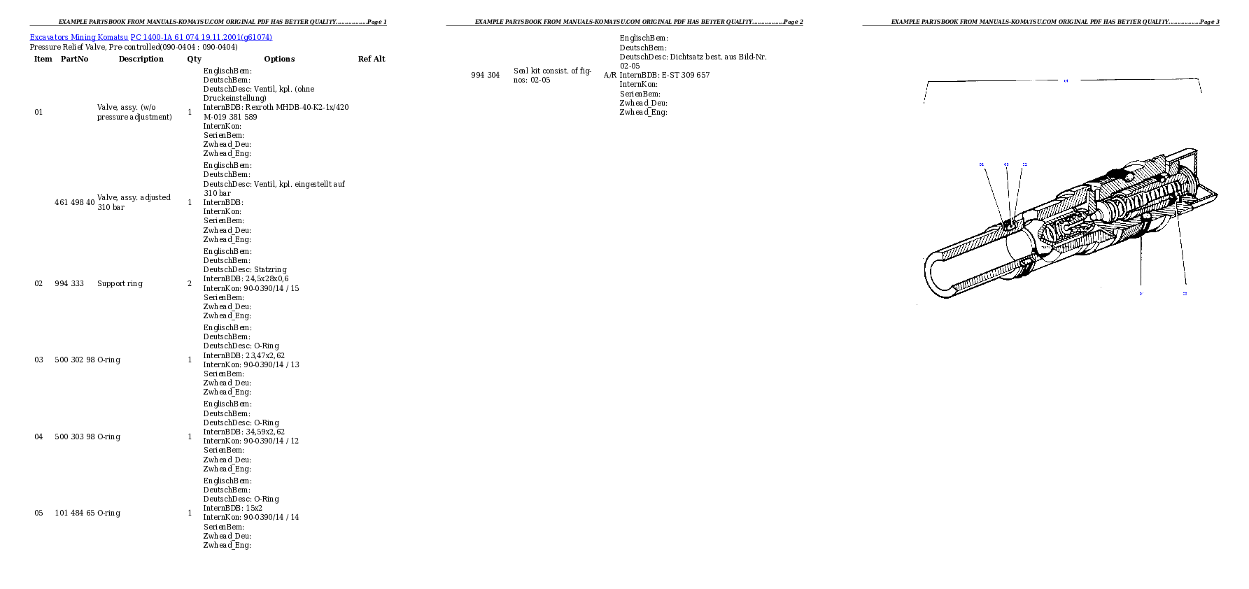 Protected: PC 1400-1A 61 074 19.11.2001 Partsbook