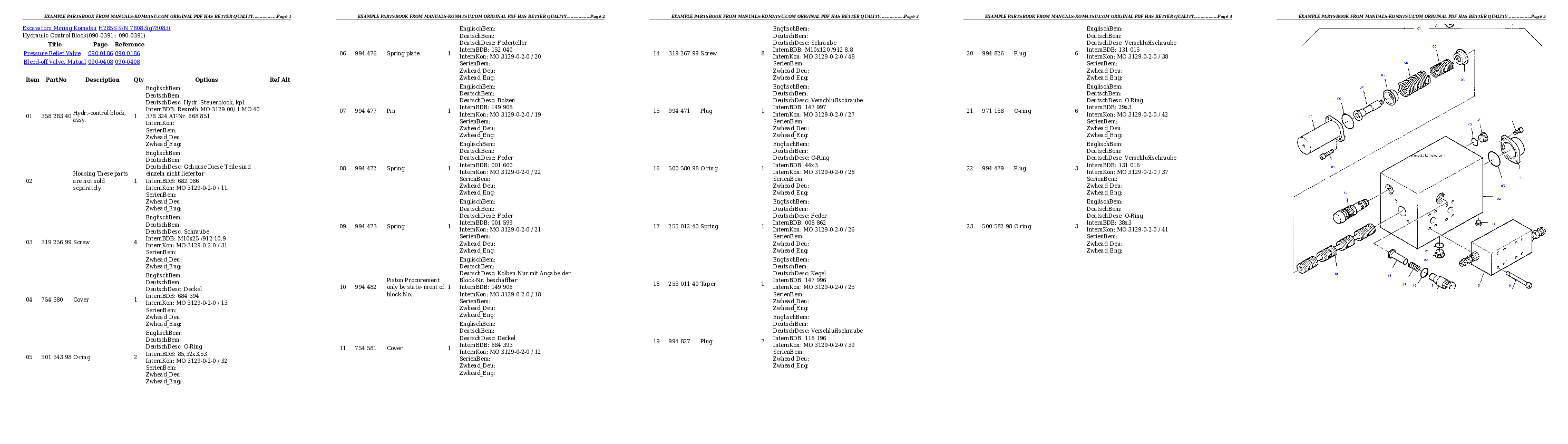 Protected: H285S S/N 78083 Partsbook