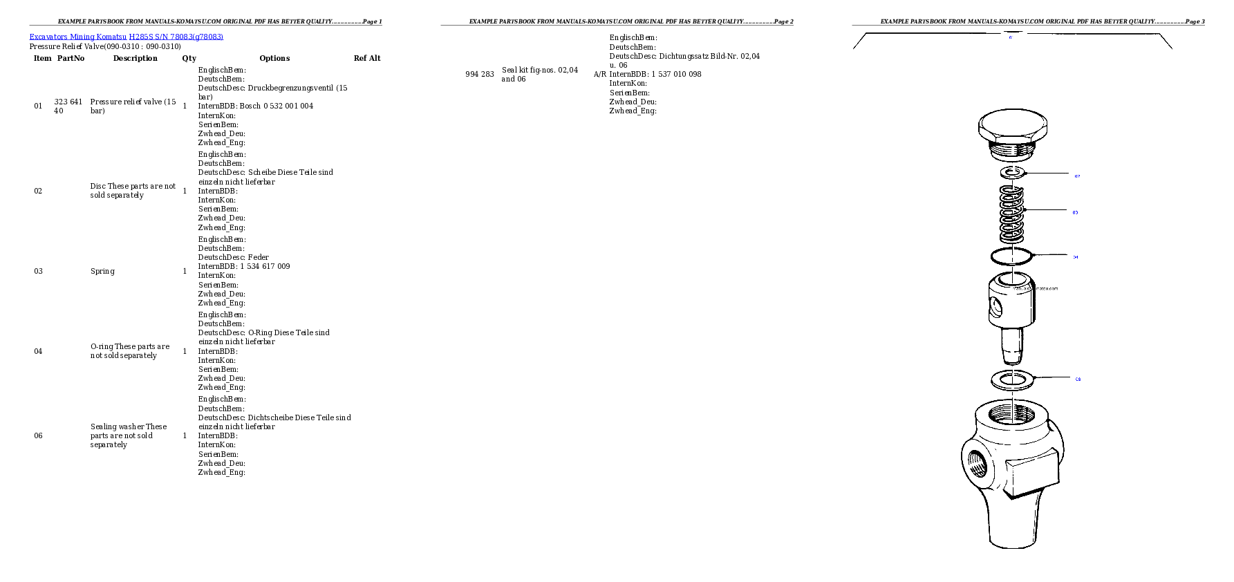 Protected: H285S S/N 78083 Partsbook