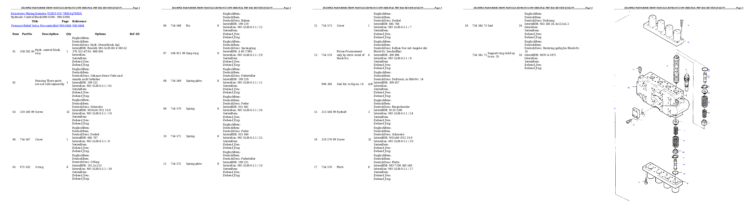 Protected: H285S S/N 78083 Partsbook