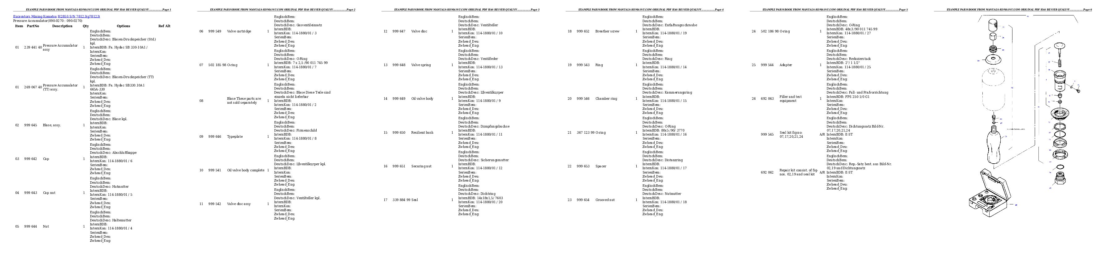 Protected: H285S S/N 78123 Partsbook