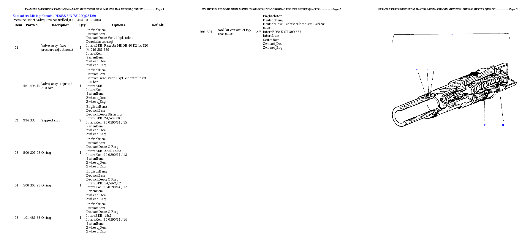 Protected: H285S S/N 78129 Partsbook