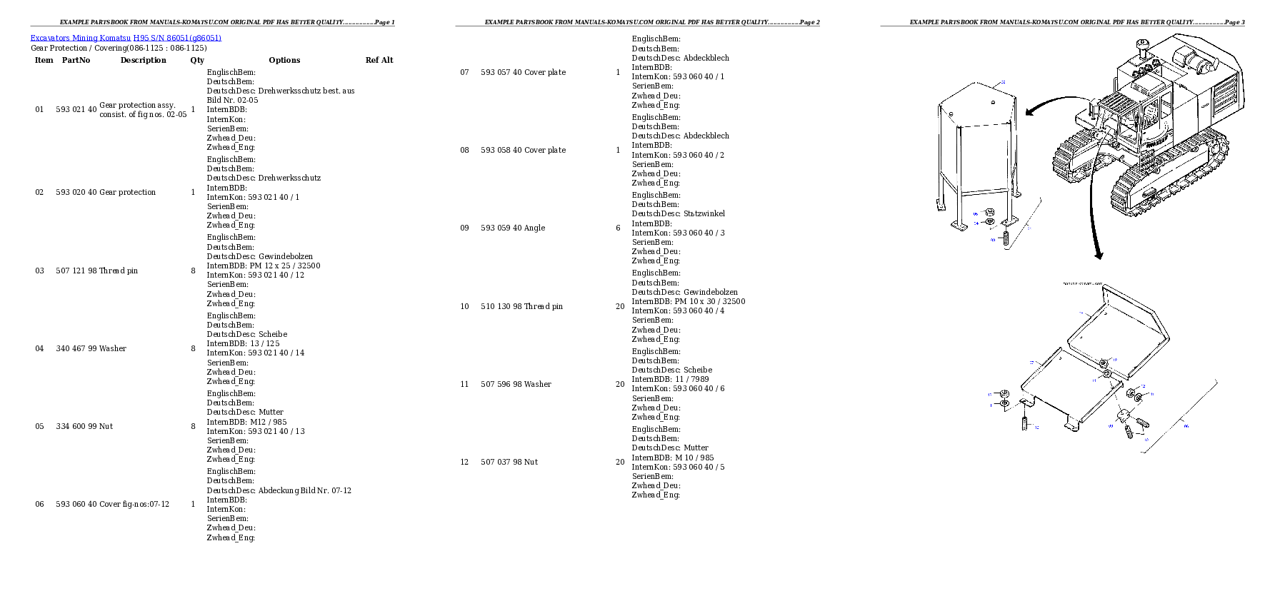 Protected: H95 S/N 86051 Partsbook