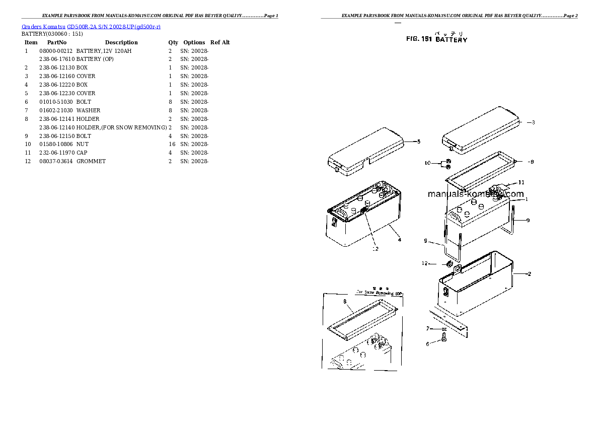 Protected: GD500R-2A S/N 20028-UP Partsbook