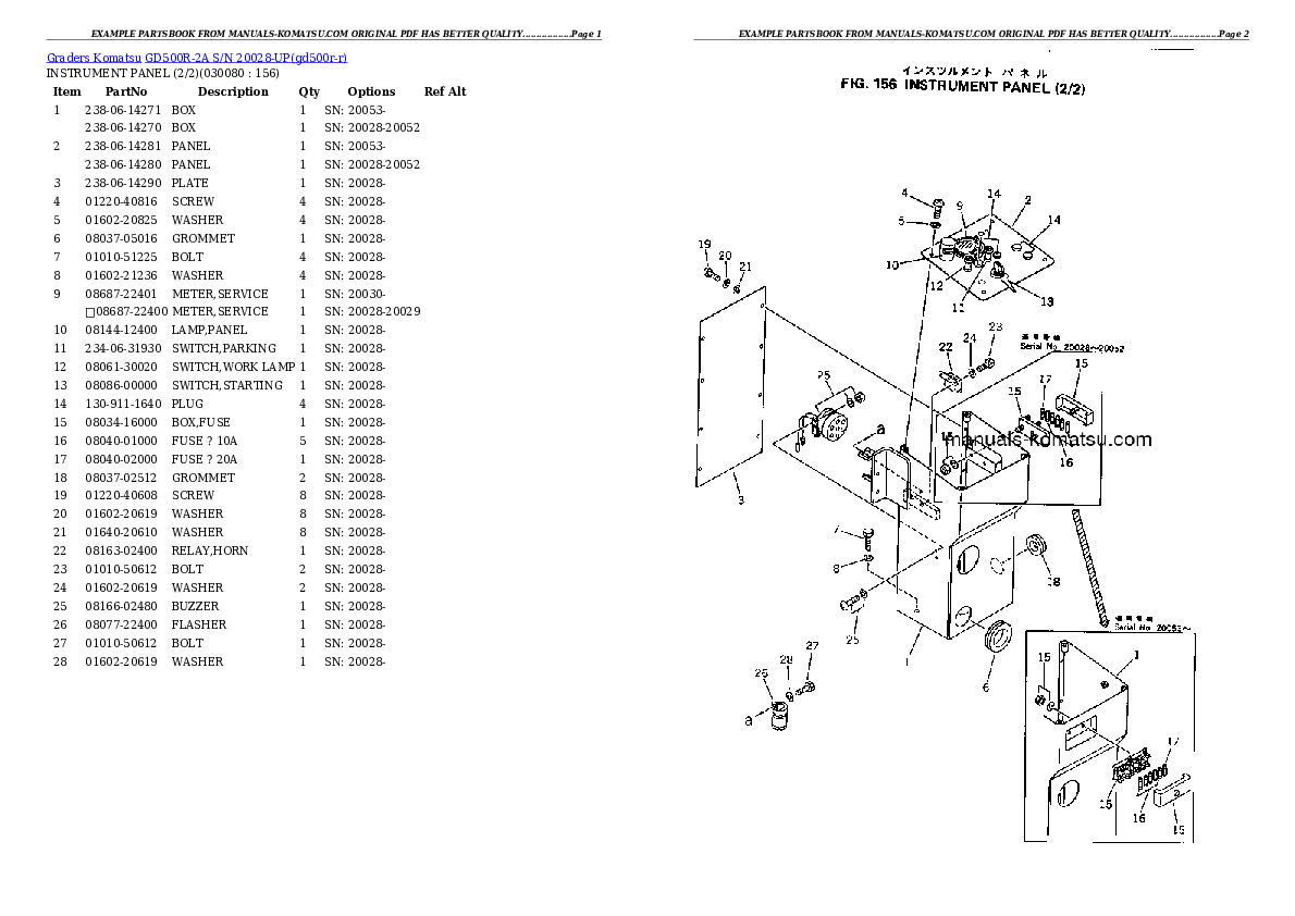Protected: GD500R-2A S/N 20028-UP Partsbook