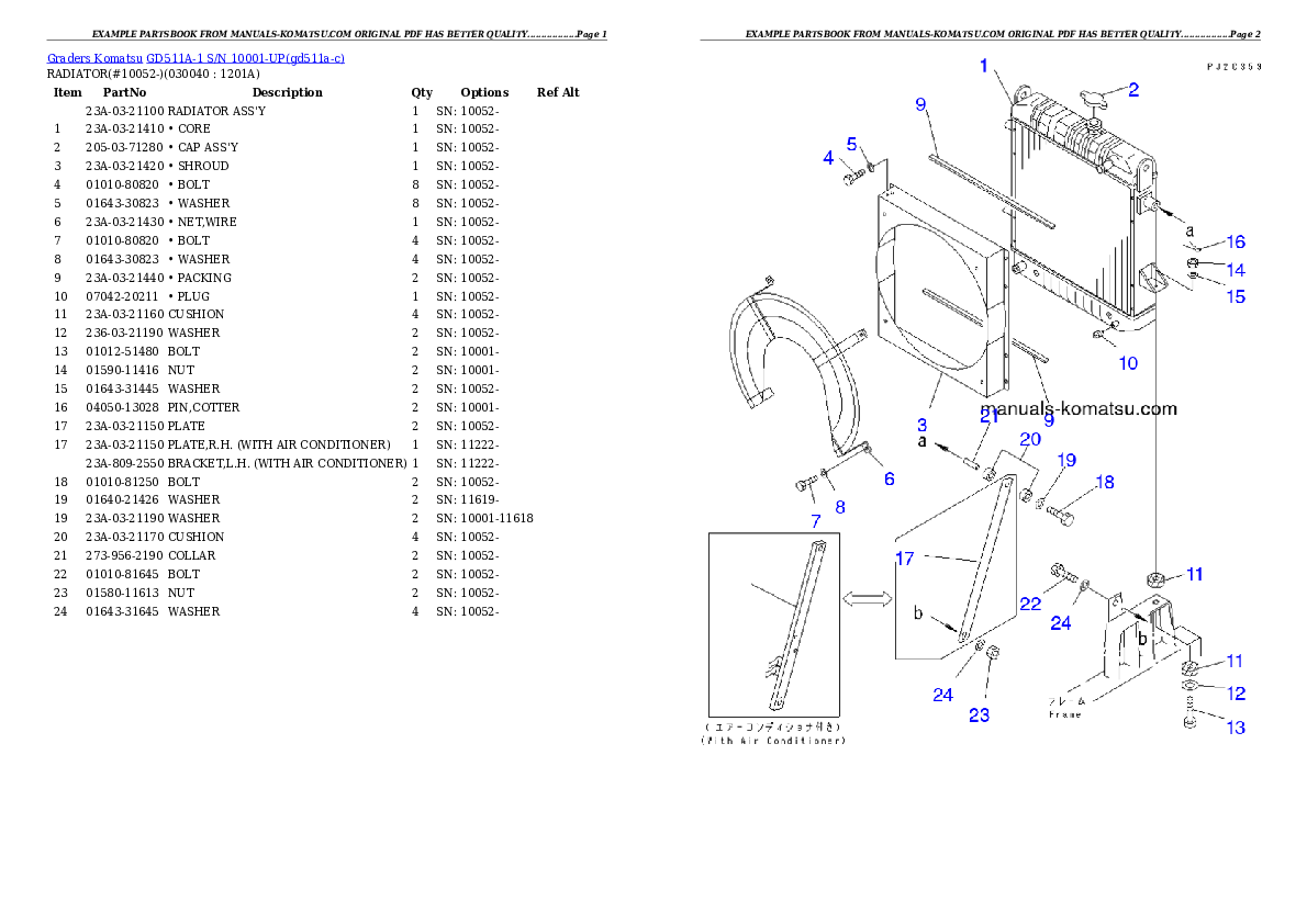 Protected: GD511A-1 S/N 10001-UP Partsbook