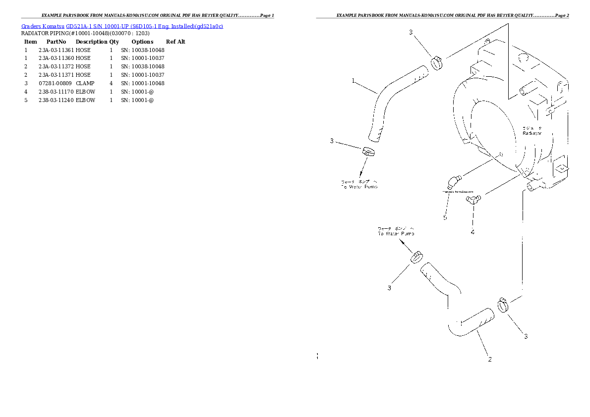 Protected: GD521A-1 S/N 10001-UP (S6D105-1 Eng. Installed) Partsbook
