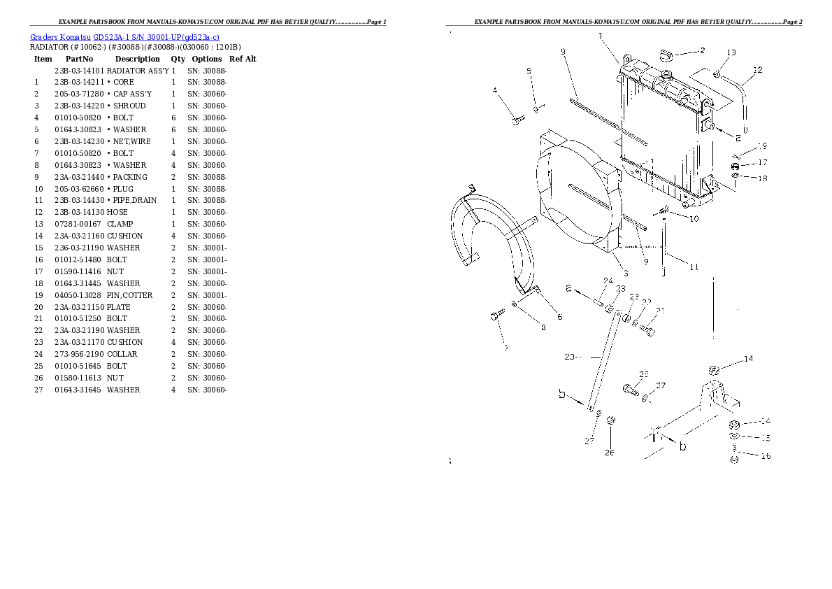 Protected: GD523A-1 S/N 30001-UP Partsbook