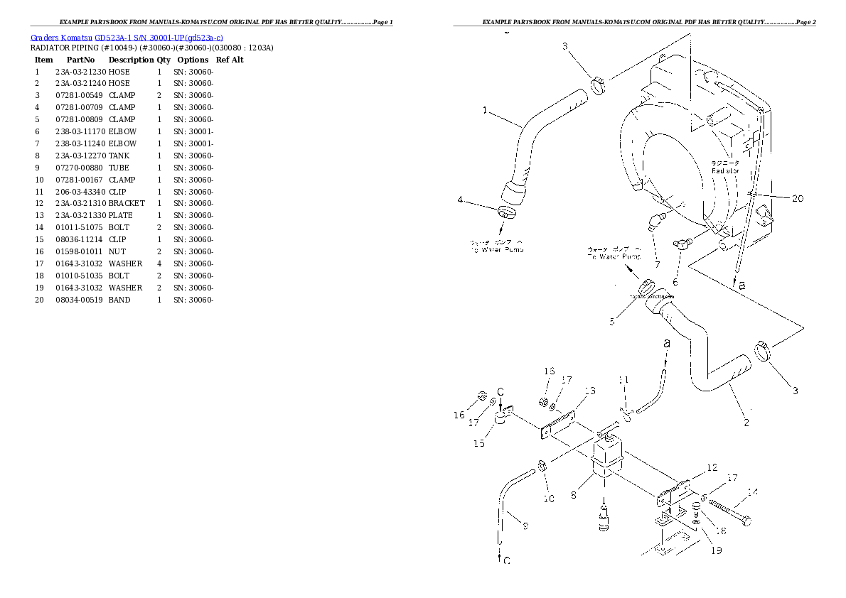 Protected: GD523A-1 S/N 30001-UP Partsbook