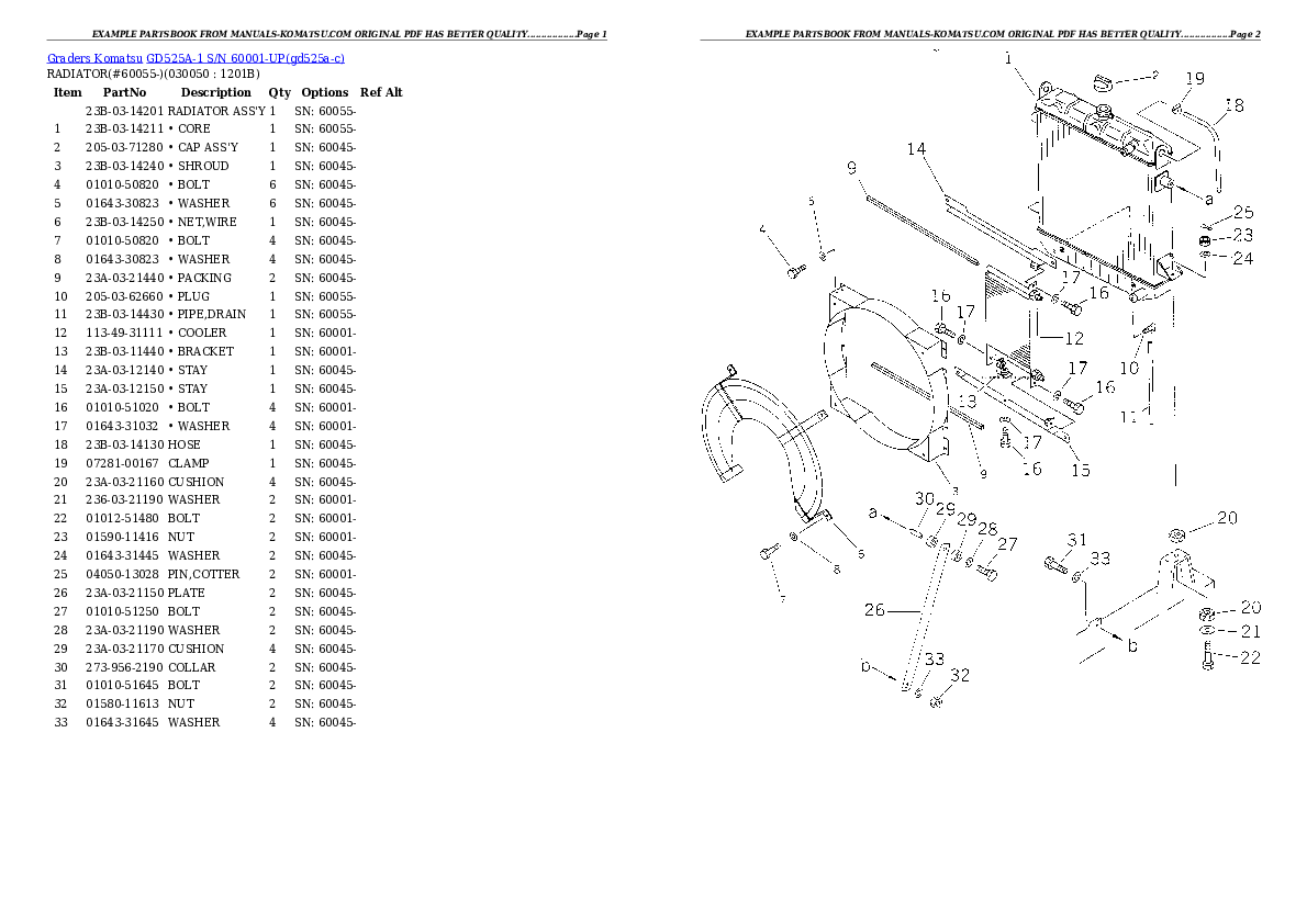 Protected: GD525A-1 S/N 60001-UP Partsbook