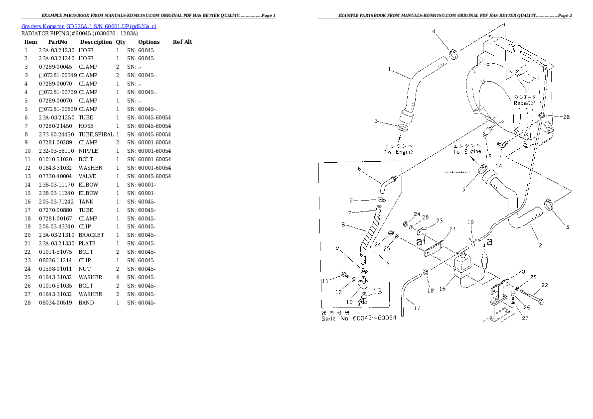 Protected: GD525A-1 S/N 60001-UP Partsbook
