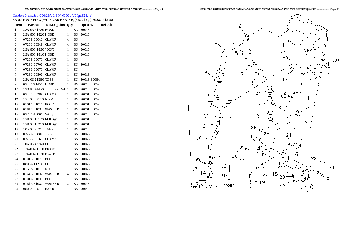 Protected: GD525A-1 S/N 60001-UP Partsbook