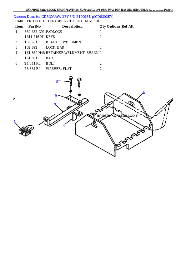 Protected: GD530A/AW-2EY S/N 210098-Up Partsbook