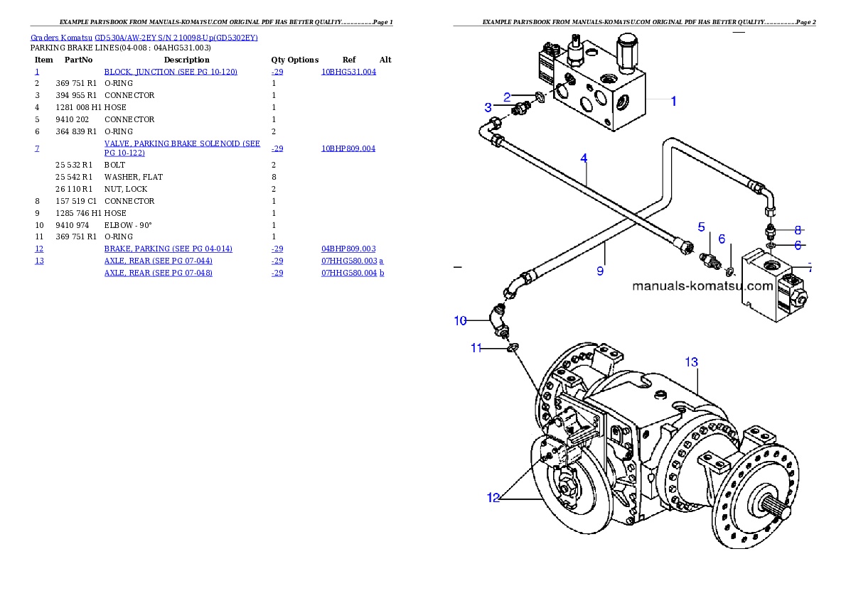 Protected: GD530A/AW-2EY S/N 210098-Up Partsbook
