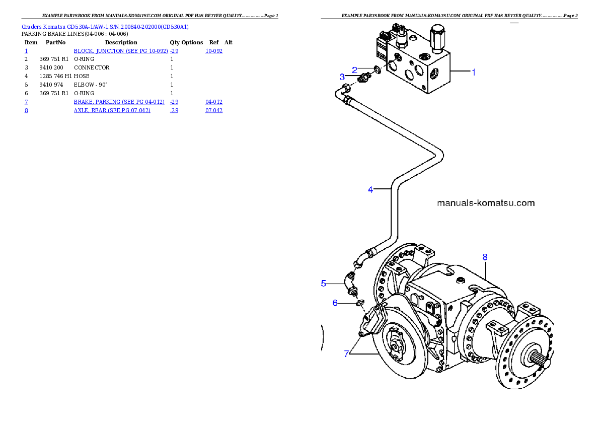 Protected: GD530A-1/AW-1 S/N 200840-202000 Partsbook