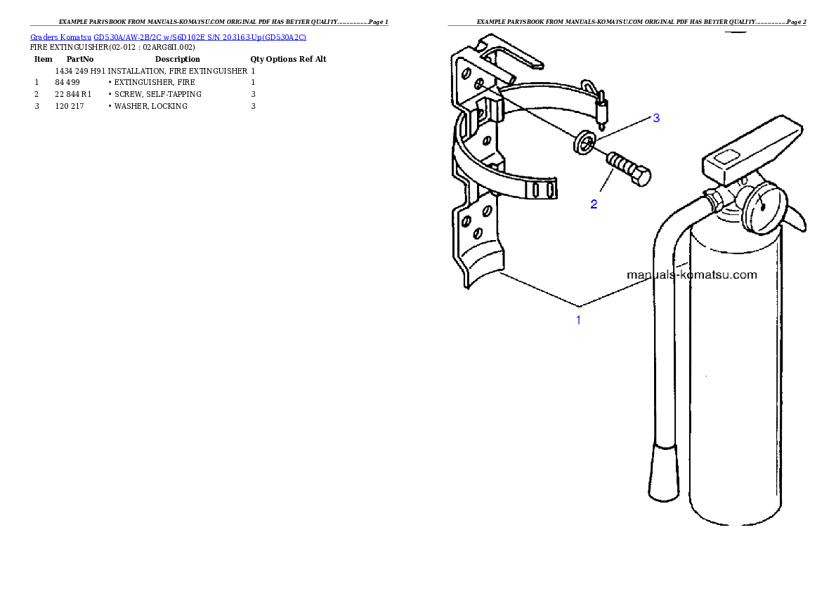 Protected: GD530A/AW-2B/2C w/S6D102E S/N 203163-Up Partsbook