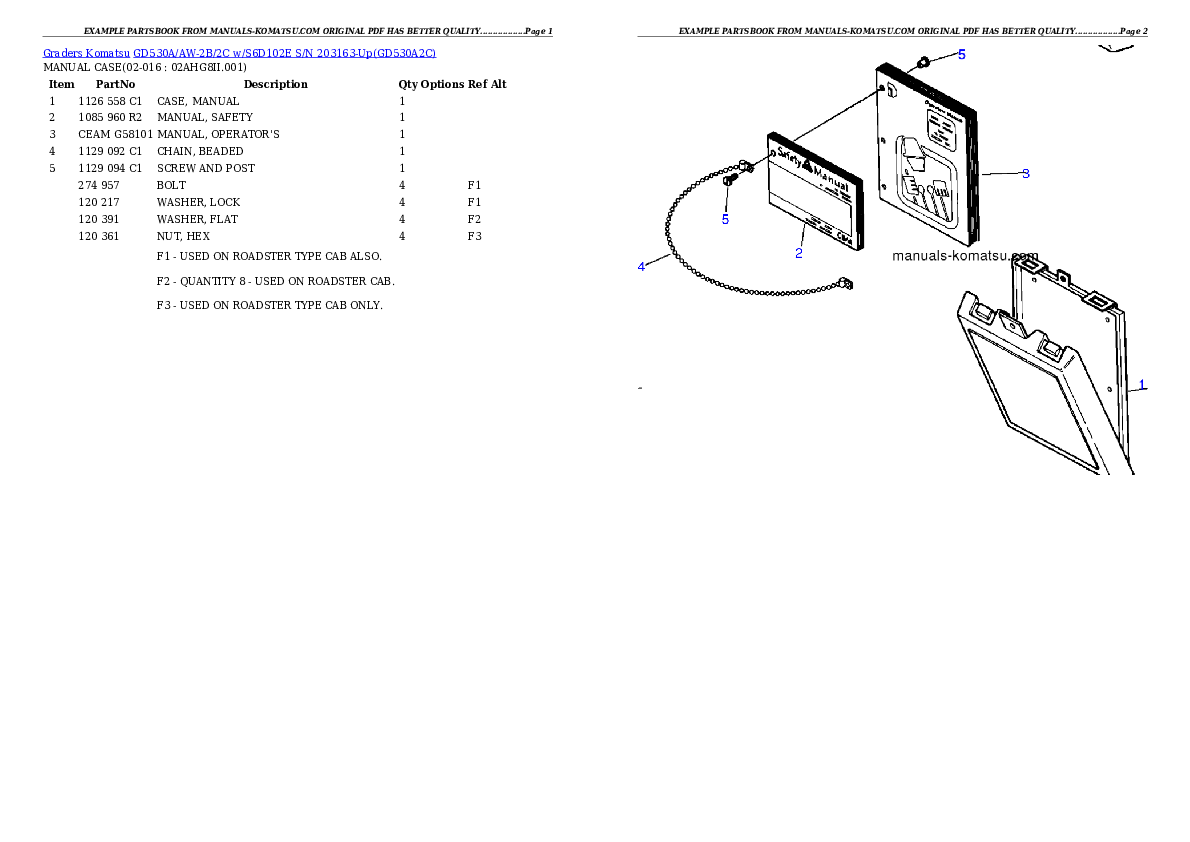 Protected: GD530A/AW-2B/2C w/S6D102E S/N 203163-Up Partsbook