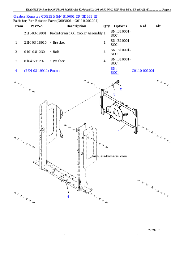 Protected: GD535-5 S/N B10001-UP Partsbook
