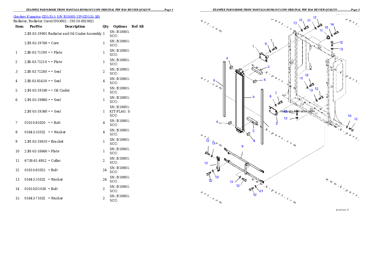 Protected: GD535-5 S/N B10001-UP Partsbook