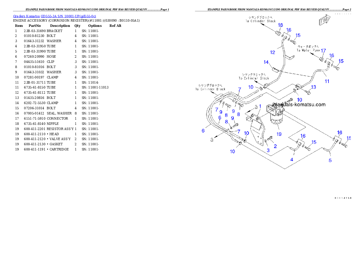 Protected: GD555-3A S/N 10001-UP Partsbook