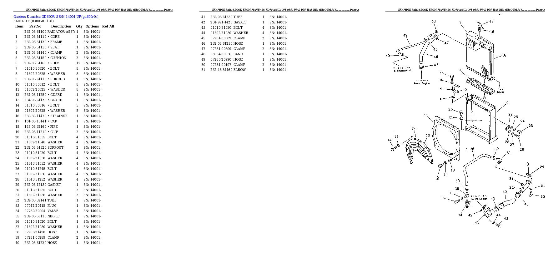 Protected: GD600R-3 S/N 14001-UP Partsbook