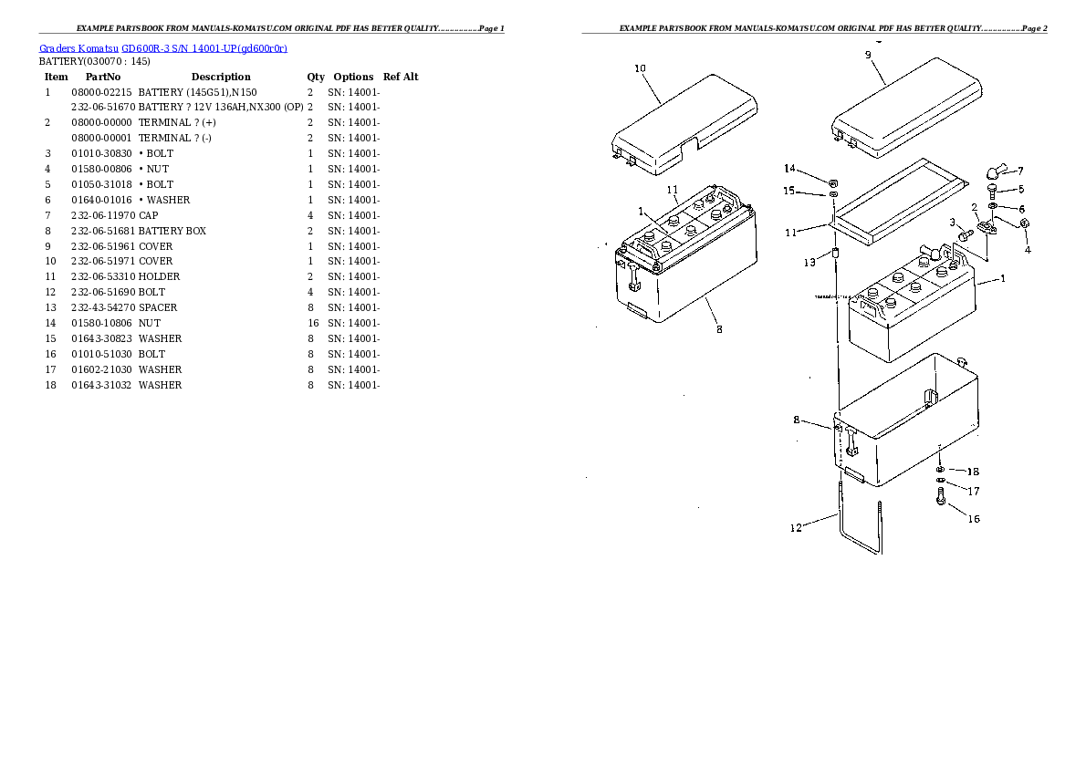 Protected: GD600R-3 S/N 14001-UP Partsbook