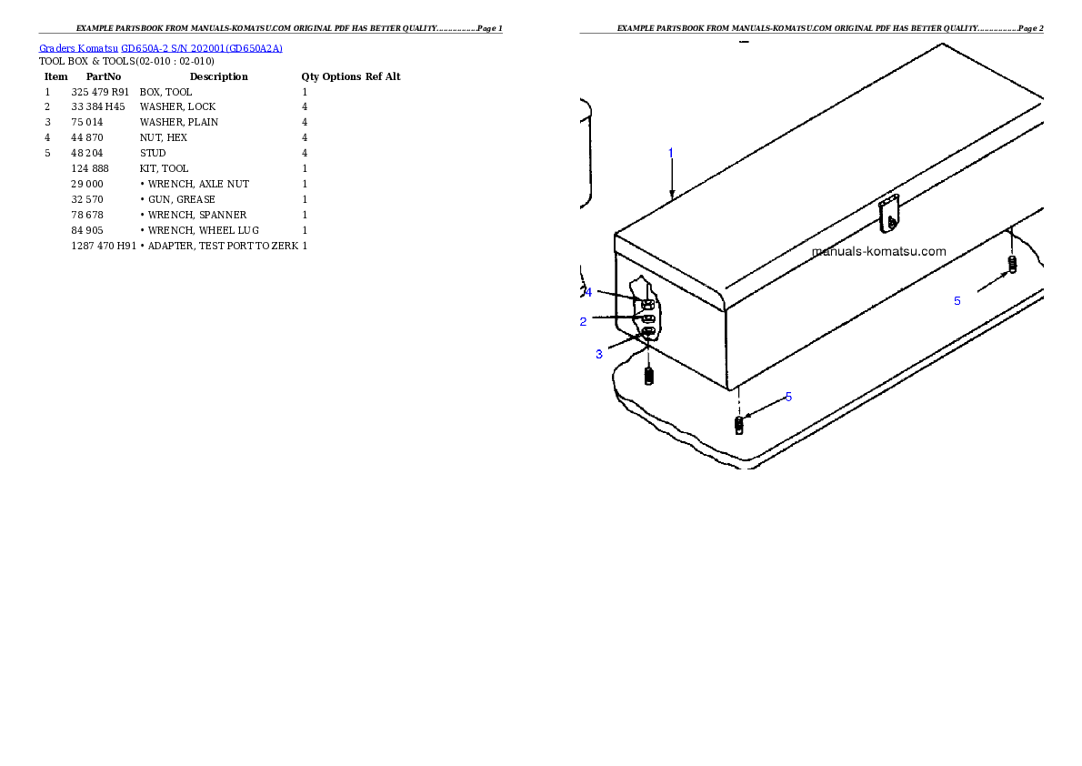 Protected: GD650A-2 S/N 202001 Partsbook