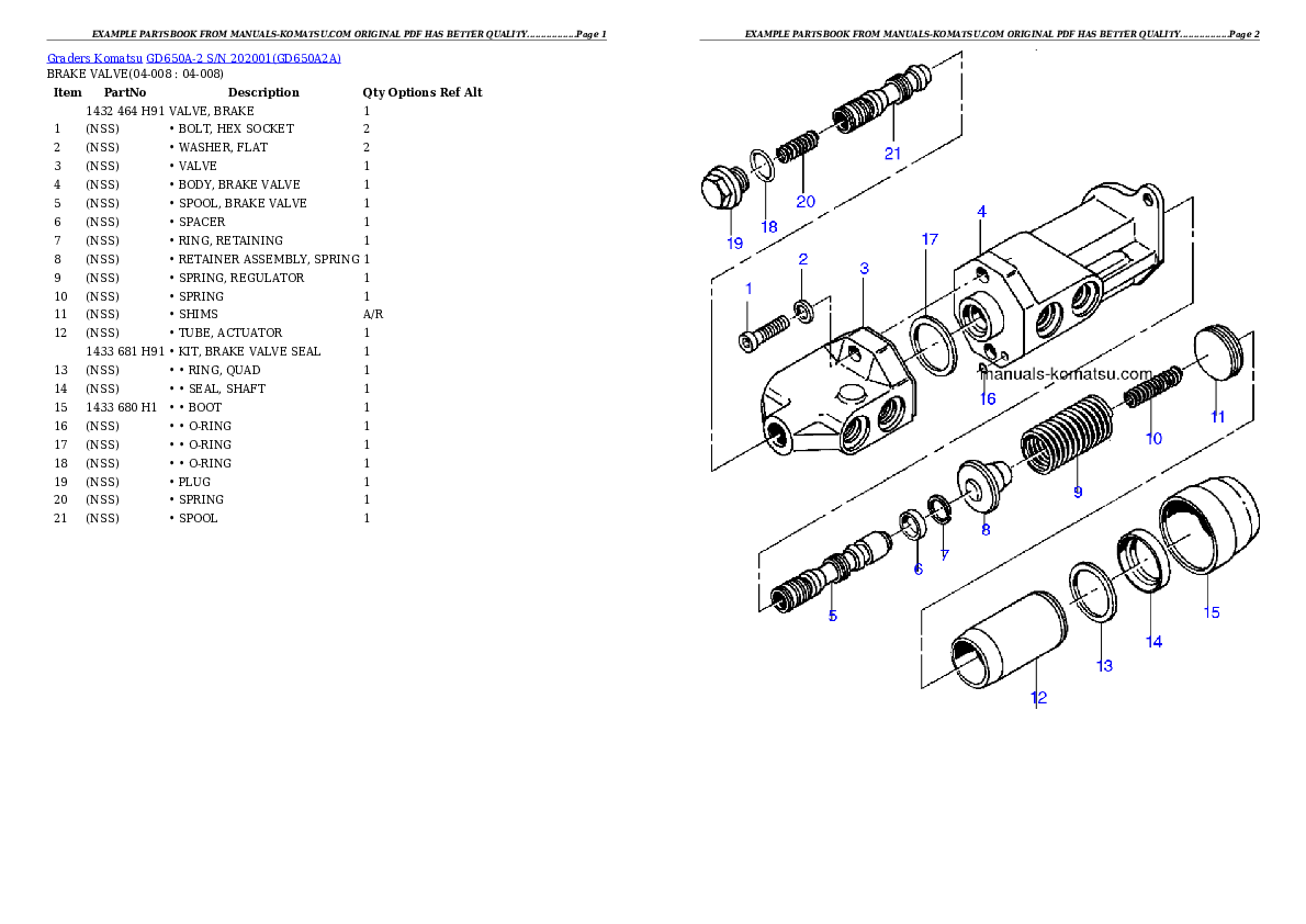 Protected: GD650A-2 S/N 202001 Partsbook